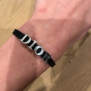 Dior leather bracelet